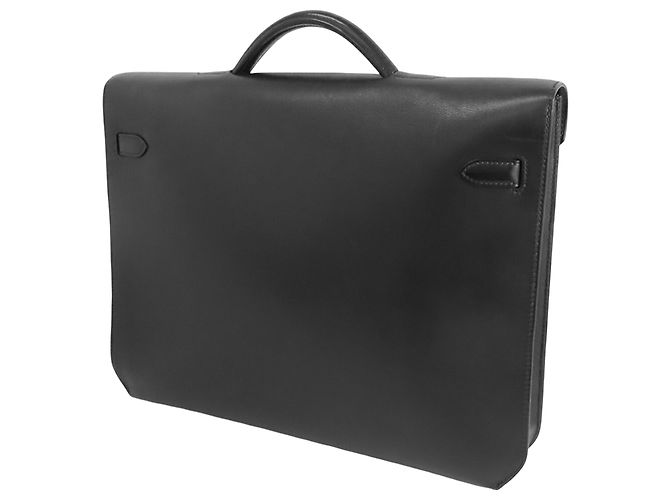 Hermès Kelly Depeches 36 in Evergrain Nero - vista 2