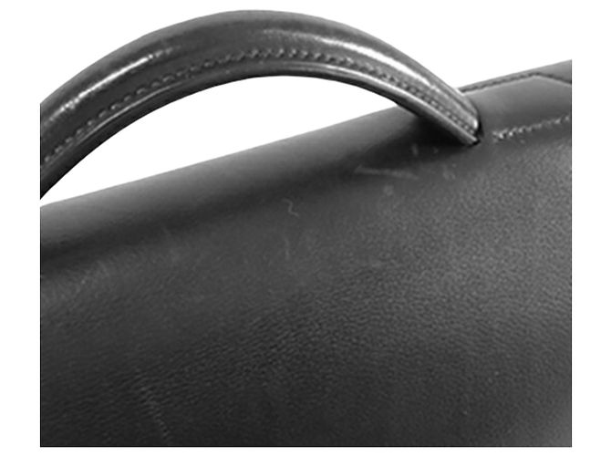 Hermès Kelly Depeches 36 in Evergrain Nero - vista 6