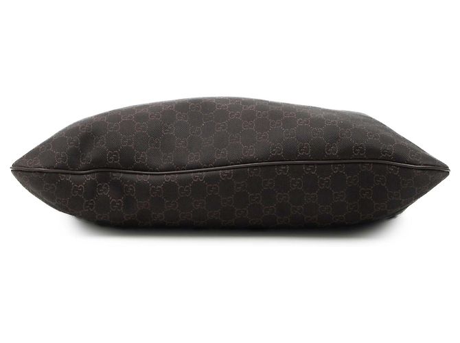 Borsa a tracolla in denim GG marrone di Gucci Marrone scuro - vista 3