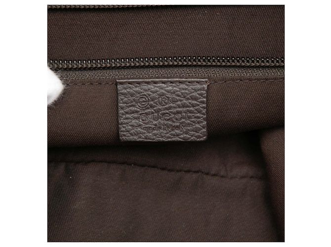 Borsa a tracolla in denim GG marrone di Gucci Marrone scuro - vista 5