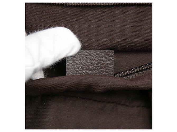 Borsa a tracolla in denim GG marrone di Gucci Marrone scuro - vista 6