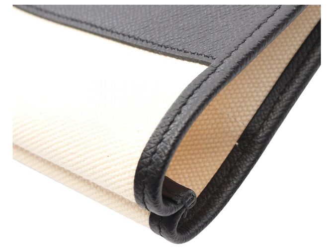 Borsa Monsieur B in Toile e Epsom marrone di Hermès Beige - vista 5