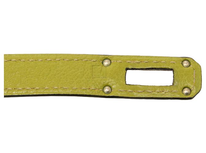 Cartera Larga Kelly en Cabra Mysore Verde Hermès Verde oliva - vista 6