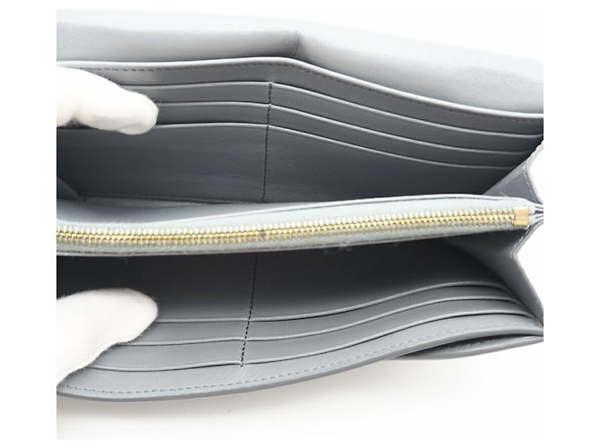 Céline Cartera larga de piel de ternera granulada Celine Castaño - vista 10
