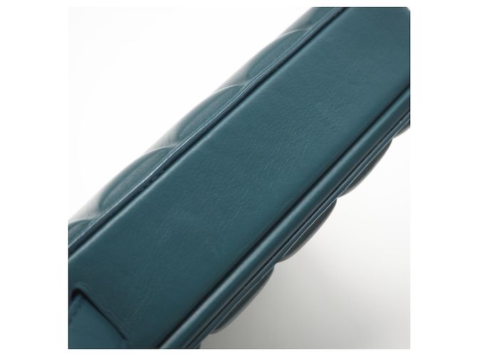 Borsa a spalla in pelle verde Bottega Veneta - vista 11