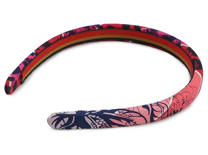 Fascia per Capelli Hermès Elsa Jungle Love Rosa - vista 2