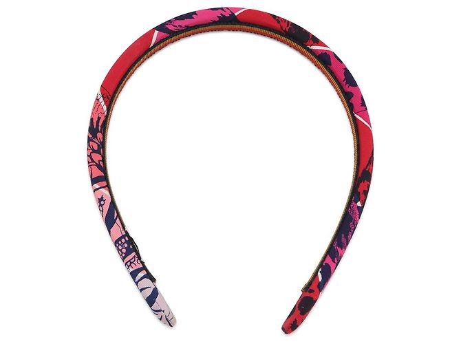 Fascia per Capelli Hermès Elsa Jungle Love Rosa - vista 3