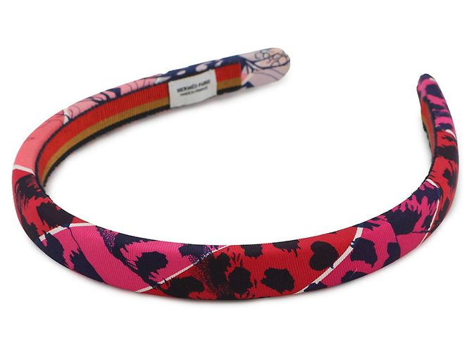 Fascia per Capelli Hermès Elsa Jungle Love Rosa - vista 4
