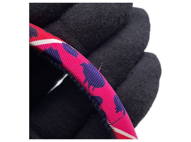 Fascia per Capelli Hermès Elsa Jungle Love Rosa - vista 7