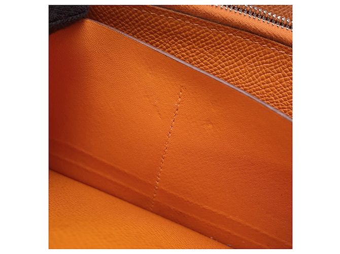 Cartera Larga Kelly de Hermès en Cuero Epsom Naranja - vista 11