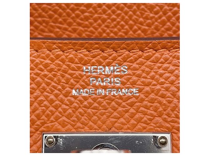 Cartera Larga Kelly de Hermès en Cuero Epsom Naranja - vista 14