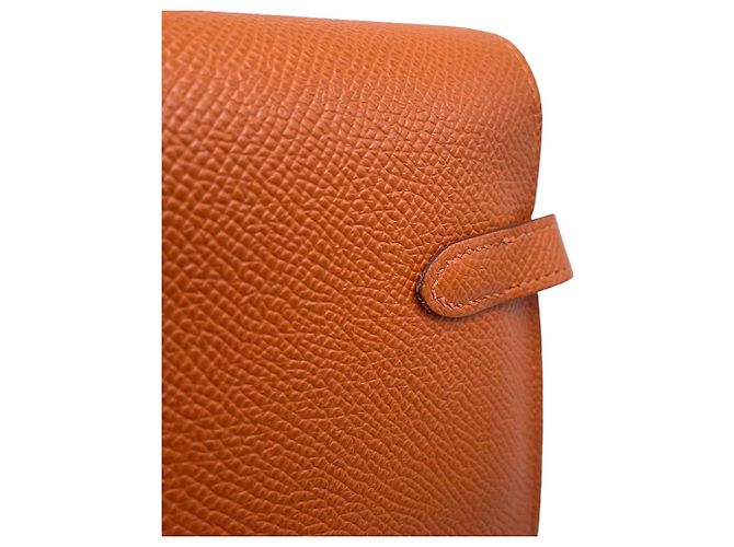 Cartera Larga Kelly de Hermès en Cuero Epsom Naranja - vista 7