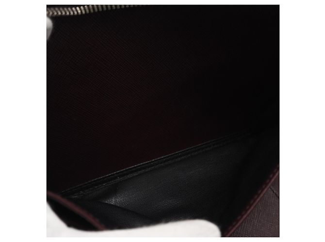 Borsa Second Double-Zip Logo Saffiano PRADA Marrone - vista 15