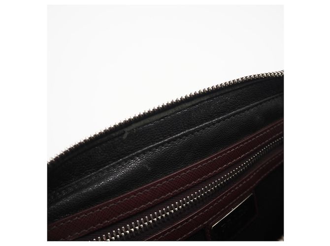 Borsa Second Double-Zip Logo Saffiano PRADA Marrone - vista 16