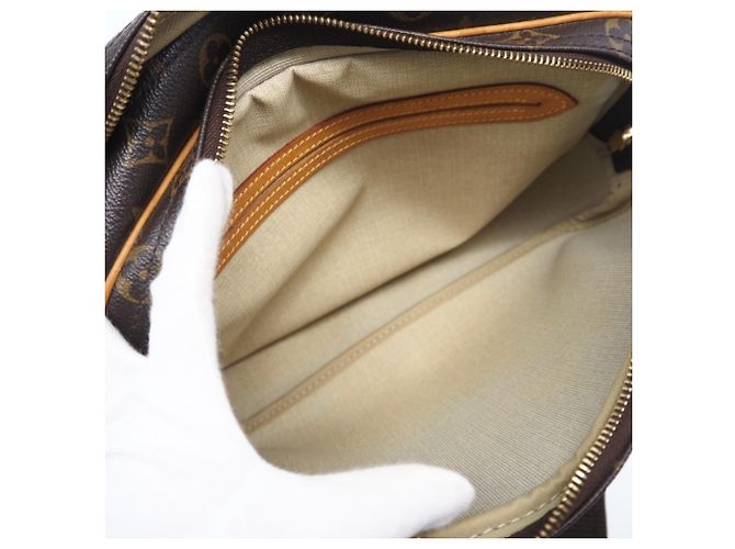 LOUIS VUITTON Borsa a Spalla Reporter PM Monogram Marrone - vista 12