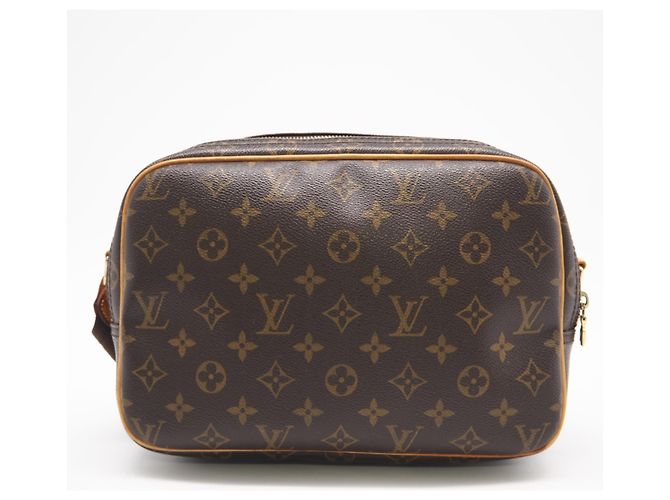 LOUIS VUITTON Borsa a Spalla Reporter PM Monogram Marrone - vista 3