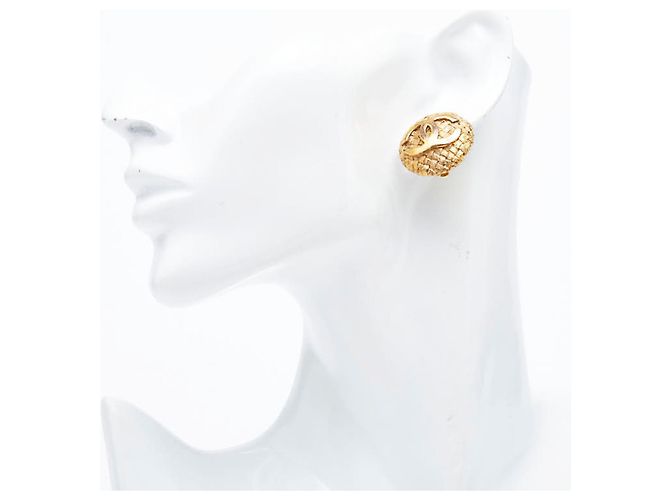 Orecchini a clip vintage Coco Mark di Chanel D'oro - vista 5