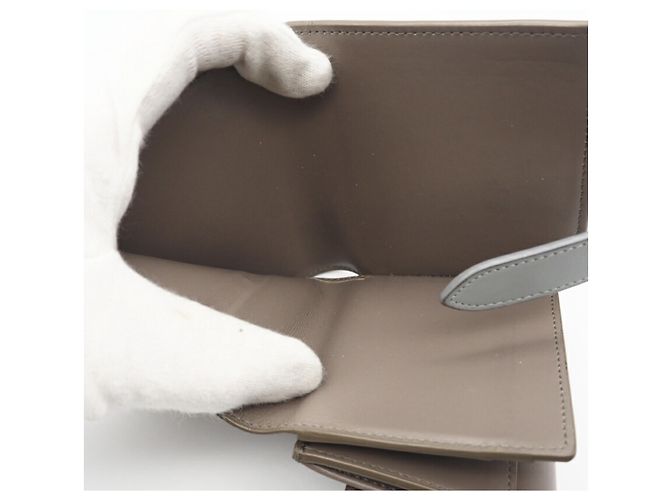 Céline CELINE Leather Small Strap Wallet Blue Beige - view 11