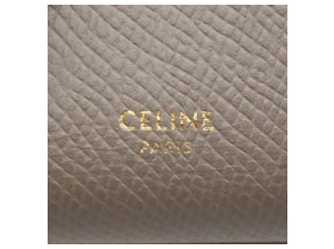 Céline CELINE Leather Small Strap Wallet Blue Beige - view 13