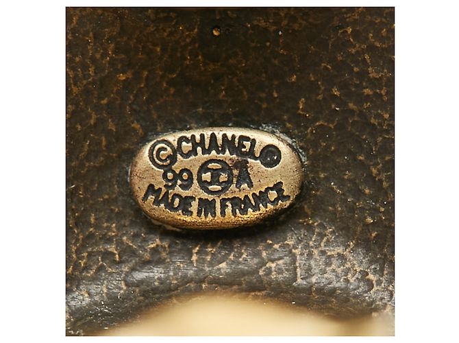 Orecchini a clip rotondi vintage Coco Mark di Chanel D'oro - vista 4