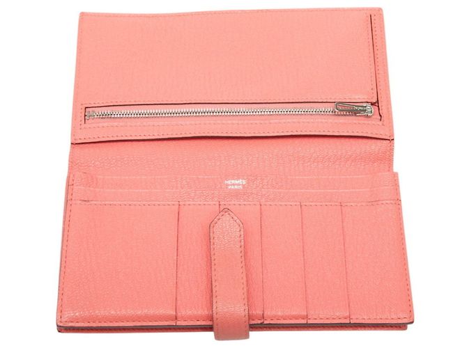Cartera Larga Souffle Bearn de Hermès Rosa - vista 4