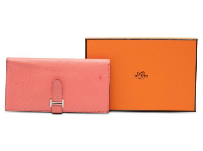 Cartera Larga Souffle Bearn de Hermès Rosa - vista 7
