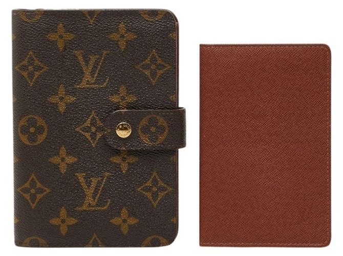Billetera Bifold Porte Papier Monogram Louis Vuitton Castaño - vista 14