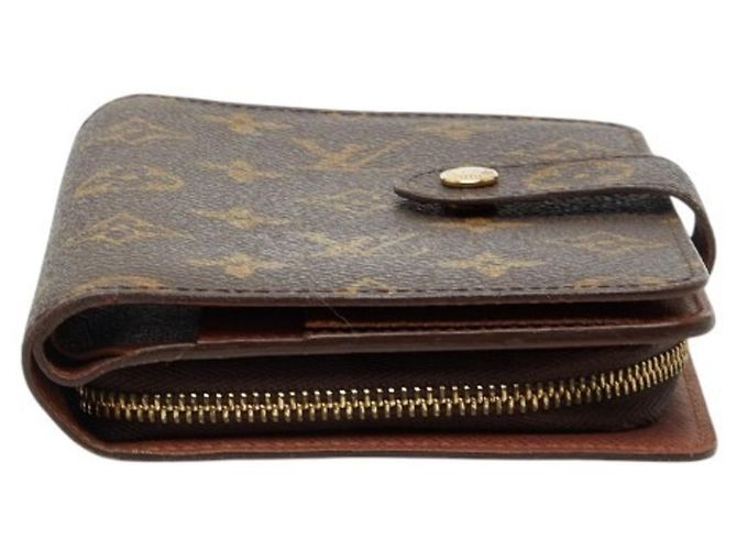 Billetera Bifold Porte Papier Monogram Louis Vuitton Castaño - vista 3