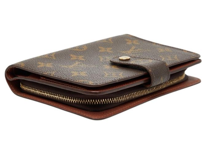 Billetera Bifold Porte Papier Monogram Louis Vuitton Castaño - vista 4