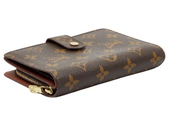 Billetera Bifold Porte Papier Monogram Louis Vuitton Castaño - vista 5