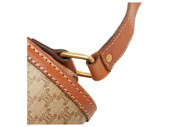 Céline Borsa a tracolla Celine Macadam Marrone Beige - vista 10