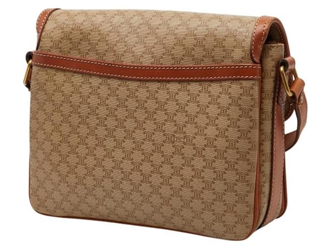 Céline Borsa a tracolla Celine Macadam Marrone Beige - vista 2