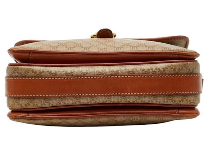 Céline Borsa a tracolla Celine Macadam Marrone Beige - vista 3