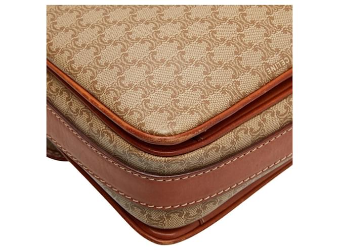 Céline Borsa a tracolla Celine Macadam Marrone Beige - vista 7
