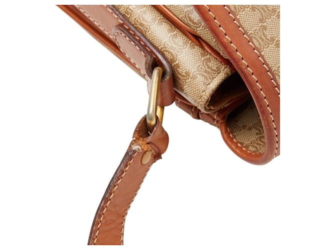 Céline Borsa a tracolla Celine Macadam Marrone Beige - vista 9