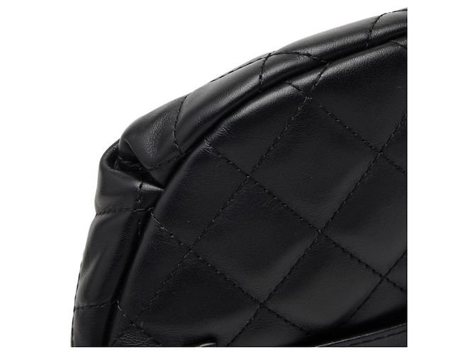 Borsa a tracolla in pelle di agnello nera Chanel Nero - vista 5