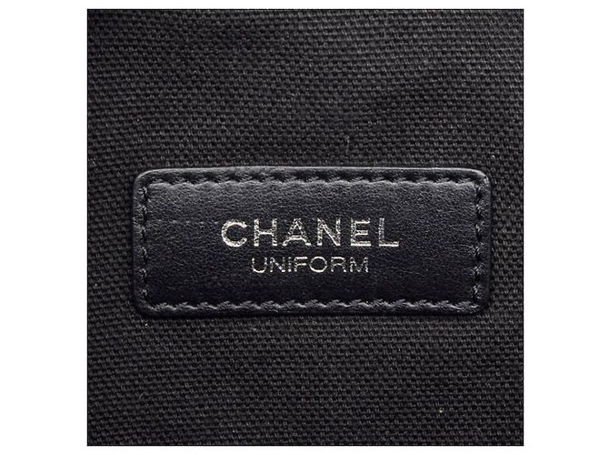 Borsa a tracolla in pelle di agnello nera Chanel Nero - vista 7