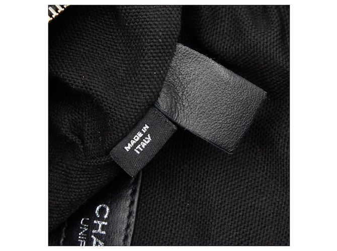 Borsa a tracolla in pelle di agnello nera Chanel Nero - vista 9