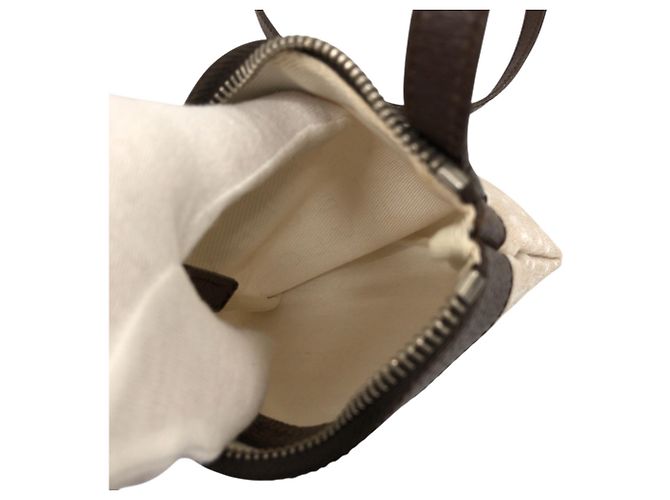 Bulgari Borsa a spalla Bvlgari Logomania beige e marrone - vista 8