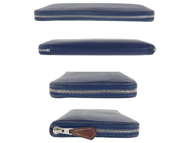 Hermès HERMES Azap Long Silk Wallet Blue Navy blue - view 10