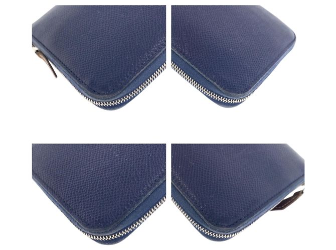Hermès HERMES Azap Long Silk Wallet Blue Navy blue - view 3