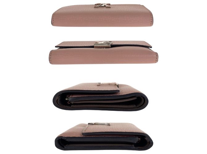 Capucines Monedero de cuero rosa Louis Vuitton - vista 10