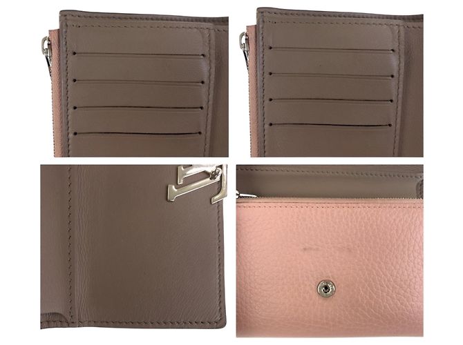 Capucines Monedero de cuero rosa Louis Vuitton - vista 7