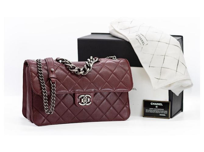 Timeless Chanel Perfect Edge Grande Double Flap – Bordeaux / Rutenio – Set Completo Rosso Bordò - vista 2