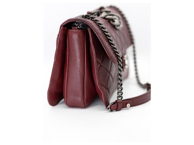 Timeless Chanel Perfect Edge Grande Double Flap – Bordeaux / Rutenio – Set Completo Rosso Bordò - vista 3