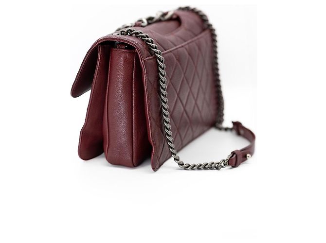 Timeless Chanel Perfect Edge Grande Double Flap – Bordeaux / Rutenio – Set Completo Rosso Bordò - vista 4