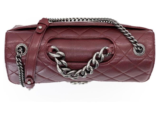 Timeless Chanel Perfect Edge Grande Double Flap – Bordeaux / Rutenio – Set Completo Rosso Bordò - vista 7