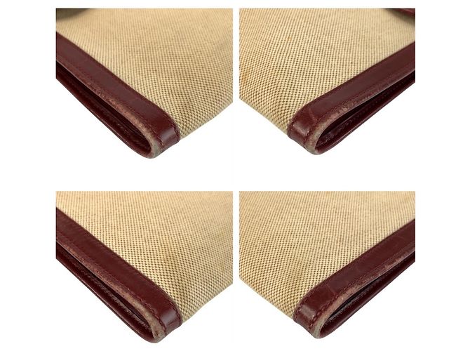 Hermès Pochette HERMES H Logo Jige PM Rosso Beige - vista 4