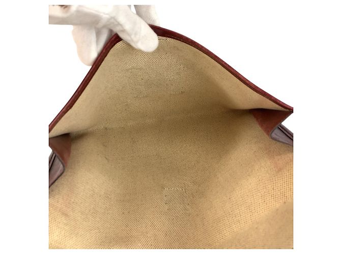 Hermès Pochette HERMES H Logo Jige PM Rosso Beige - vista 8