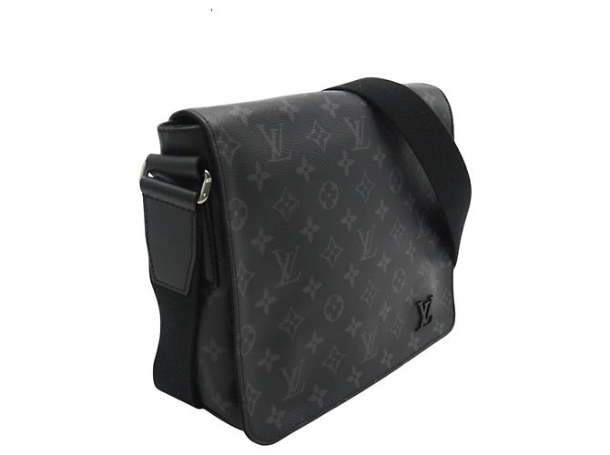 Borsa a Spalla Louis Vuitton Eclipse District PM M45272 Marrone - vista 3